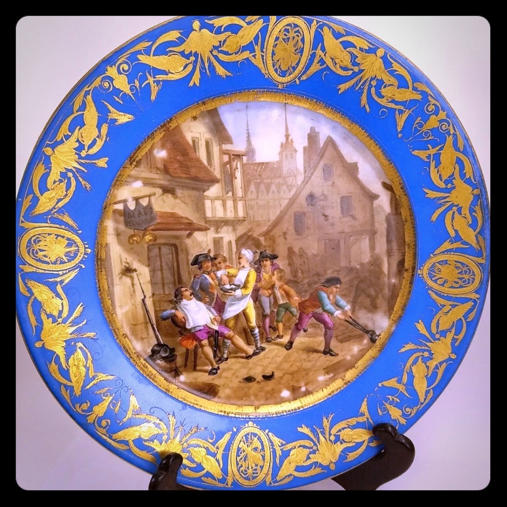 *SOLD*Antique French Porcelain Plate